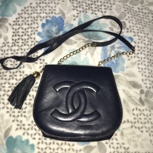Soft Leather Navy Blue evening purse